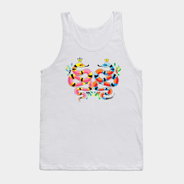 Snake Royals Tank Top by pixelins